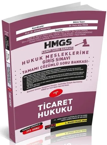 Savaş Yayınları 2026 HMGS Kampı Ticaret Hukuku Soru Bankası