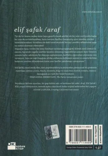 Araf Elif Şafak Doğan Kitap %47 indirimli