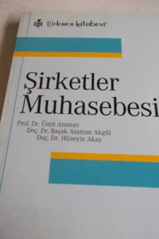 Şirketler Muhasebesi Ümit Ataman
