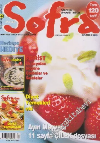 Sofra Aylık Yemek Dergisi - Sayı: 79      Mayıs 2002