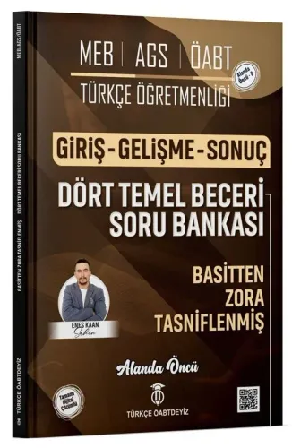 Türkçe ÖABTDEYİZ ÖABT MEB-AGS Türkçe Dört Temel Beceri Giriş-Gelişme-Sonuç Soru Bankası Çözümlü