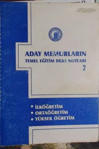 Aday Memurların Temel Eğitim Ders Notları 2