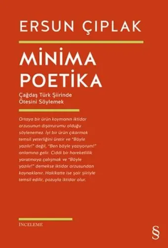 Minima Poetika;Çağdaş Türk Şiirinde Ötesini Söylemek