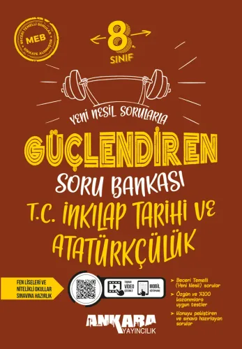 Ankara Yayıncılık 8. Sınıf İnkılap Tarihi ve Atatürkçülük Güçlendiren Soru Bankası
