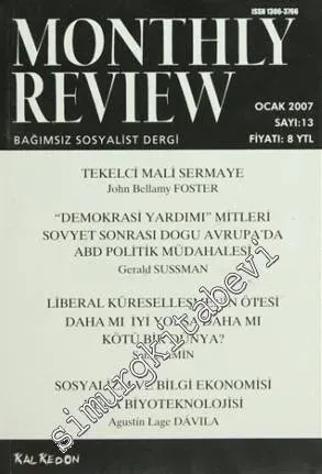 Monthly Review Bağımsız Sosyalist Dergi - Sayı: 13      Ocak