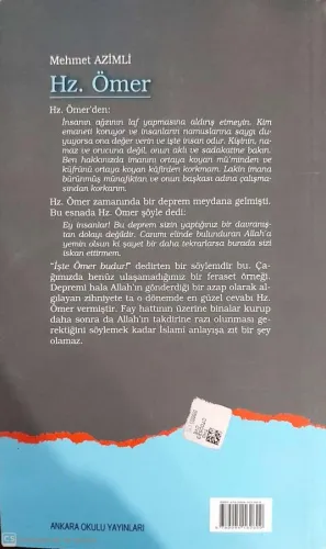Dört Halifeyi Farklı Okumak -2 Hz. Ömer Mehmet Azimli Ankara %34 indir