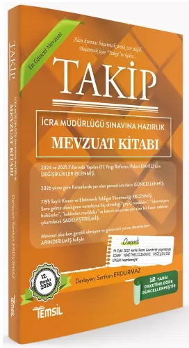 Temsil Yayınları 2026 TAKİP İcra Müdürlüğü Sınavı Hazırlık Mevzuat Kitabı