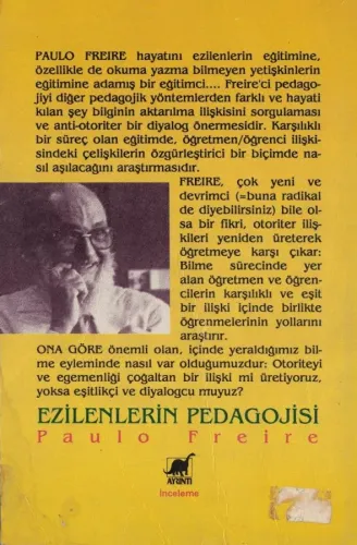 Ezilenlerin Pedagojisi Paulo Freire Ayrıntı Yayınları %52 indirimli