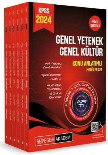 2024 KPSS Genel Yetenek Genel Kültür Konu Anlatımlı Modüler Set (6 Kitap)