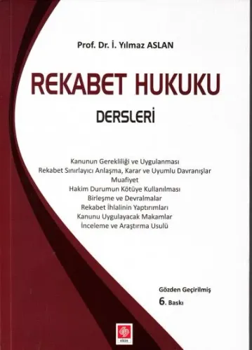 Rekabet Hukuku Dersleri