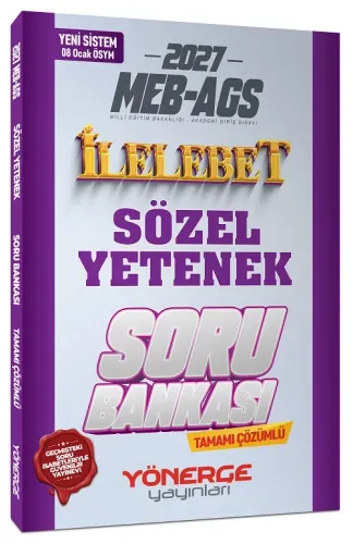 Yönerge Yayınları 2027 MEB-AGS Sözel Yetenek İlelebet Soru Bankası Çöz