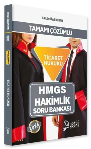 Yetki Yayınları 2026 HMGS Hakimlik Ticaret Hukuku Soru Bankası