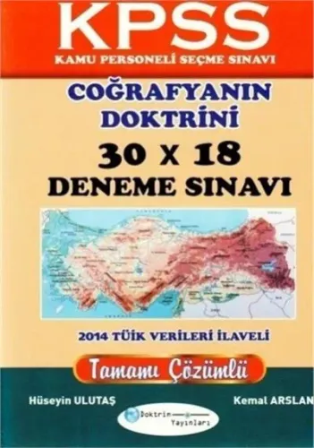 Doktrin KPSS Coğrafyanın Doktrini 30x18 Deneme Sınavı 2018