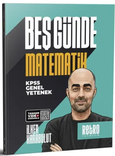 Retro Yayıncılık KPSS Genel Kültür Matematik Beş Günde Kamp Kitabı