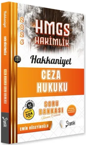 Yetki Yayınları 2026 HMGS Hakkaniyet Ceza Hukuku Soru Bankası