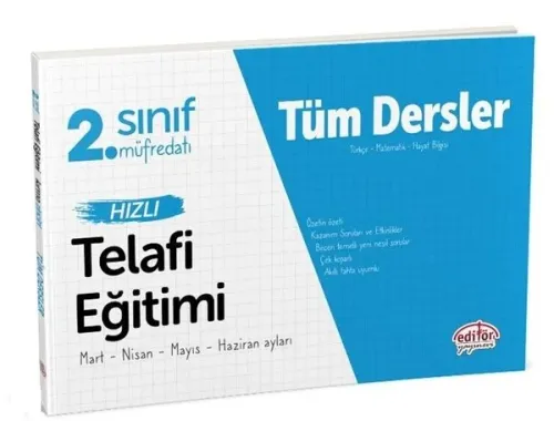 Editör Yayınları 2. Sınıf Tüm Dersler Hızlı Telafi Eğitimi Editör