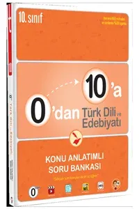 Tonguç Yayınları 0'dan 10'a Türk Dili ve Edebiyatı Konu Anlatımlı Soru Bankası