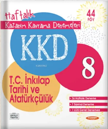 Kurmay T.C.İnkılap Tarihi Ve Atatürkçülük Haftalık Kazanım Kavrama Denemeleri (44 Fasikül)