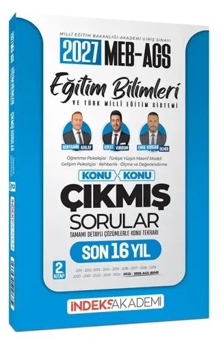 İndeks Akademi 2027 MEB-AGS Eğitim Bilimleri ve Türk Milli Eğitim Sist