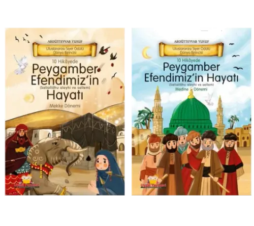 Çocuklar İçin Peygamberimizin Hayatı Mekke ve Medine Dönemi Ciltli (2 Kitap)