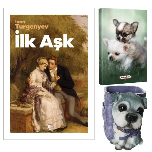 İlk Aşk - İvan Turgenyev ve Dekoratif Köpek Kalemlik - Minik Dostlar Planlama Defteri