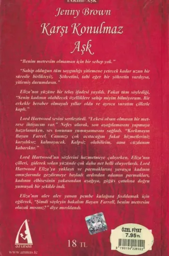Karşı Konulmaz Aşk Jenny Brown Arunas Yayıncılık %56 indirimli