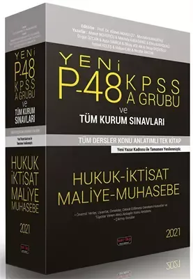 Yeni P-48 Kpss A Grubu ve Tüm Kurum Sınavları ( Set )