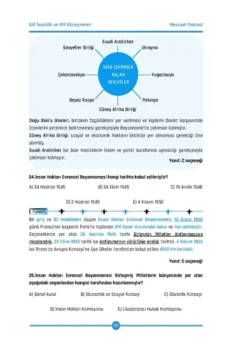 İnsan Hakları Hukuku Çözümlü Soru Bankası