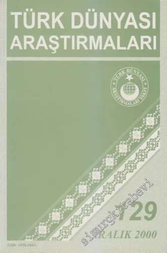 Türk Dünyası Araştırmaları Dergisi - Sayı: 129      Aralık  2000
