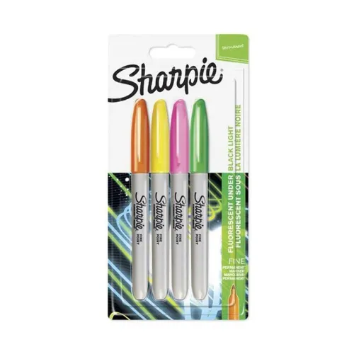 SHARPİE FİNE PERMANENT MARKÖR NEON RENKLER 4 LÜ BLİSTER