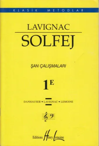 Lavignac Solfej Şan Çalışmaları 1E