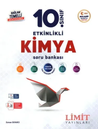 Limit 10. Sınıf Kimya Etkinlikli Maarif Soru Bankası