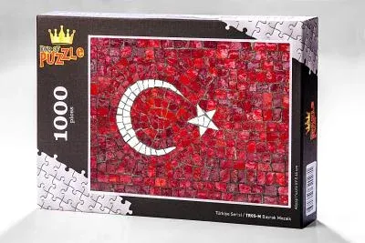 Türkiye Serisi - Bayrak Mozaik 1000 Parça Puzzle