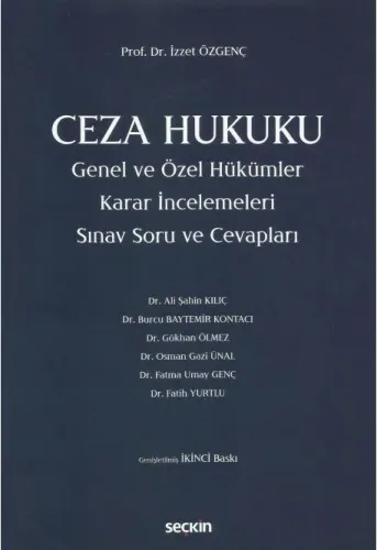 Ceza Hukuku Genel ve Özel Hükümler