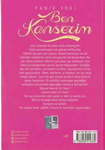 Panik Yok Ben Kanserim Yediveren Yayınları %38 indirimli