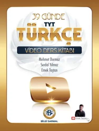 Bilgi Sarmal TYT Türkçe 39 Günde Video Ders Kitabı