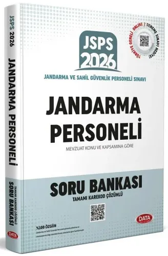 Data Yayınları 2026 JSPS Jandarma Personeli Soru Bankası Çözümlü