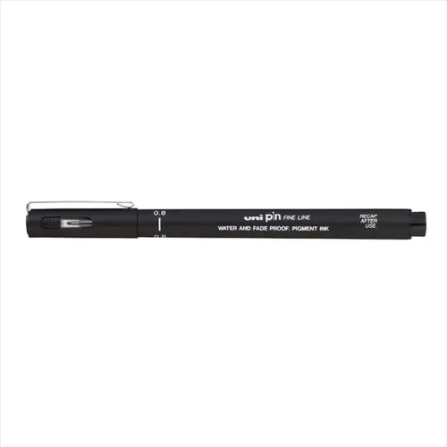Uni PiN 0.8 fine line Akrilik Uçlu Kalem Siyah
