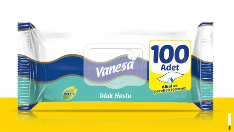 Vanesa Islak Havlu 100 lü