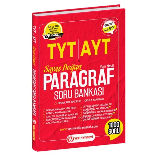 VERİ TYT-AYT PARAGRAF SORU BANKASI