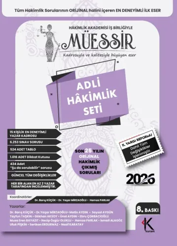 MÜESSİR Adli Hâkimlik Çıkmış Soru Bankası Seti - 2026