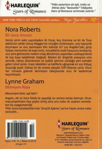 Hazan Yaprakları - Bir Gece Ansızın Bitmeyen Rüya Nora Roberts Harlequ