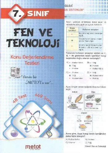 7. Sınıf Fen ve Teknoloji Konu Değerlendirme Testleri Kolektif
