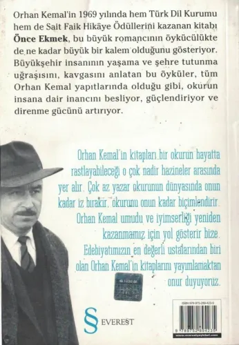 Önce Ekmek - 1969 Sait Faik Hikaye Armağanı - 1969 Türk Dil Kurumu Hik