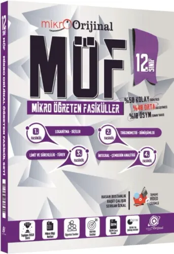 Orijinal Mikro 12. Sınıf Matematik MÖF Mikro Öğreten Fasiküller