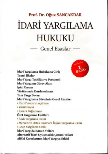İdari Yargılama Hukuku Genel Esaslar