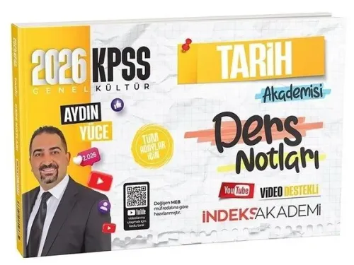 İndeks Akademi 2026 KPSS Tarih Akademisi Video Ders Notları