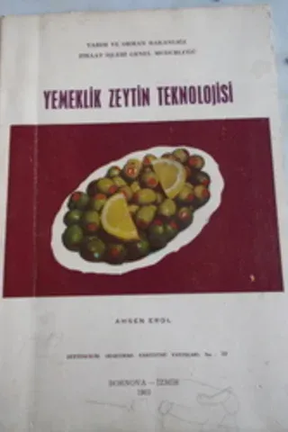 Yemeklik Zeytin Teknolojisi