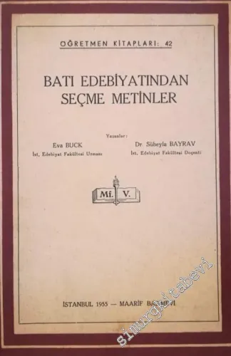 Batı Edebiyatından Seçme Metinler -        1955