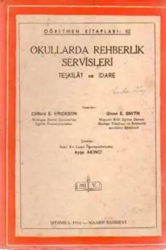 Okullarda Rehberlik Servisleri Teşkilat ve İdare